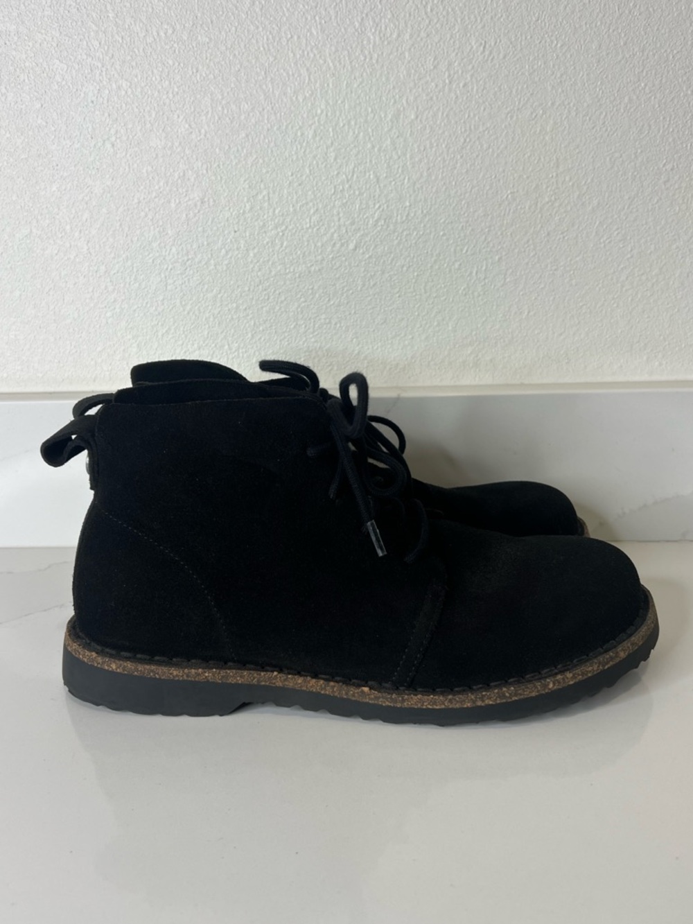 Birkenstock Uppsala Mid Black Suede Chukka Boots size 41
